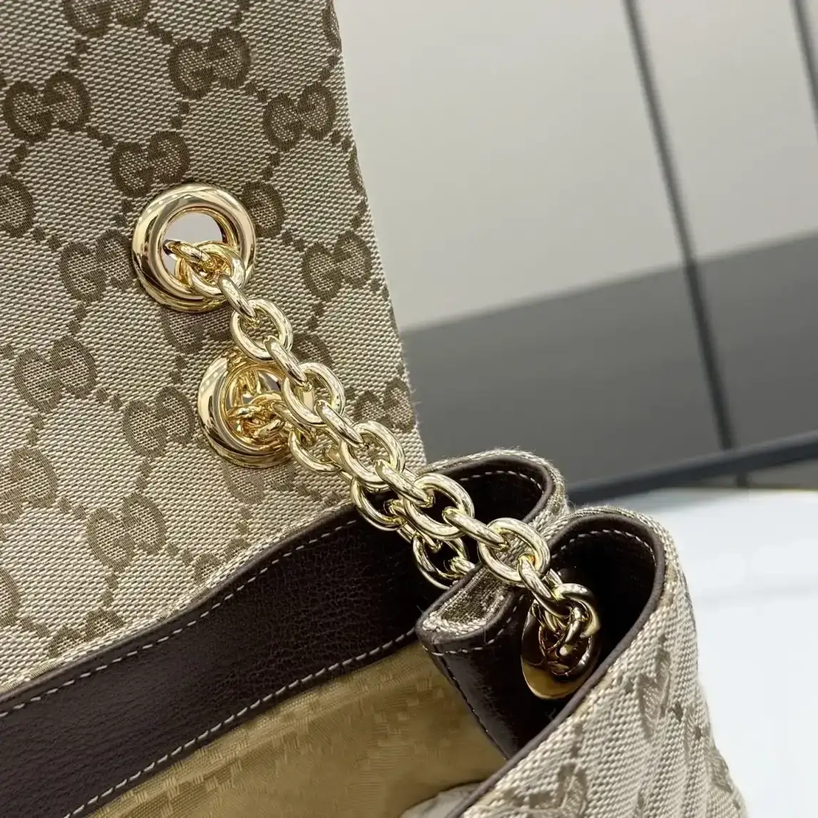 Gucci Brown Generation GG Supreme Canvas Crossbody Bag product photo from LabelPicks
