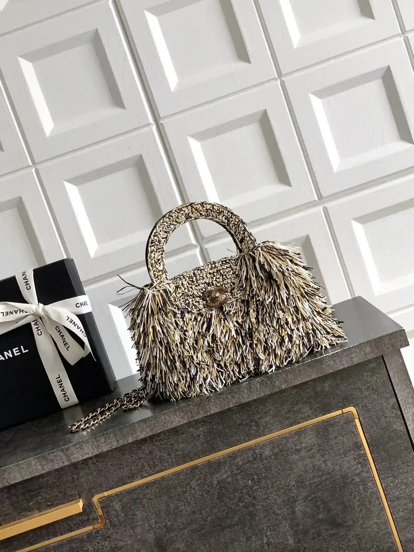 Chanel Woven Leather Top Handle Bag product photo from LabelPicks