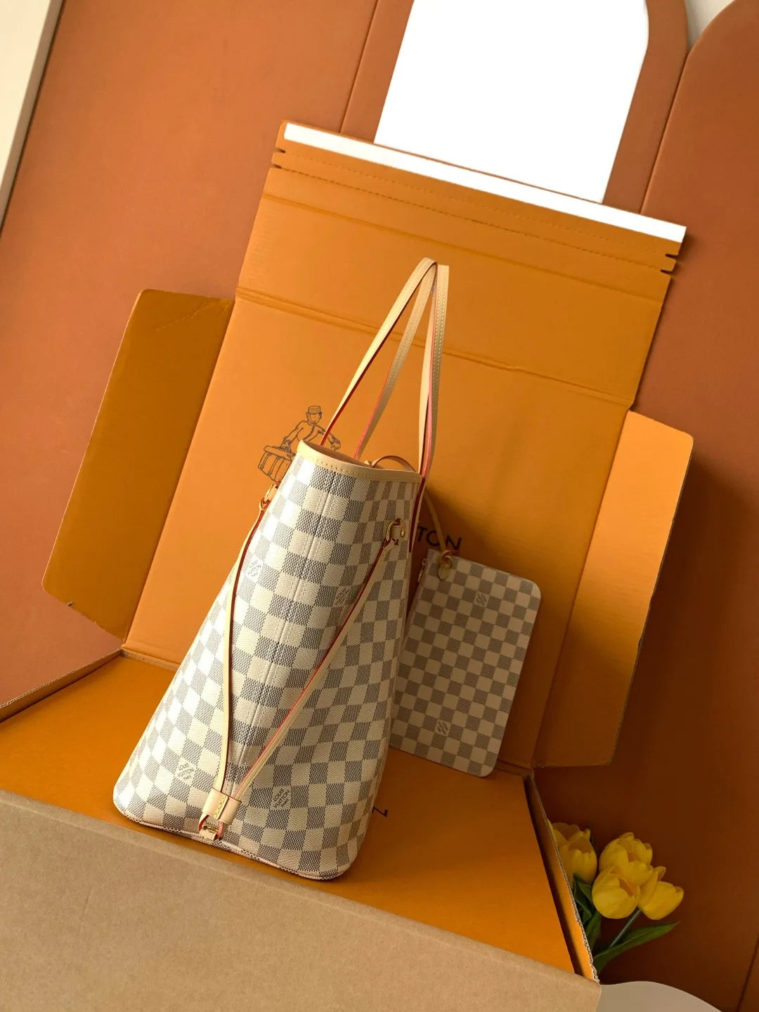 Louis Vuitton Pink Neverfull Monogram Canvas Tote Bag product photo from LabelPicks