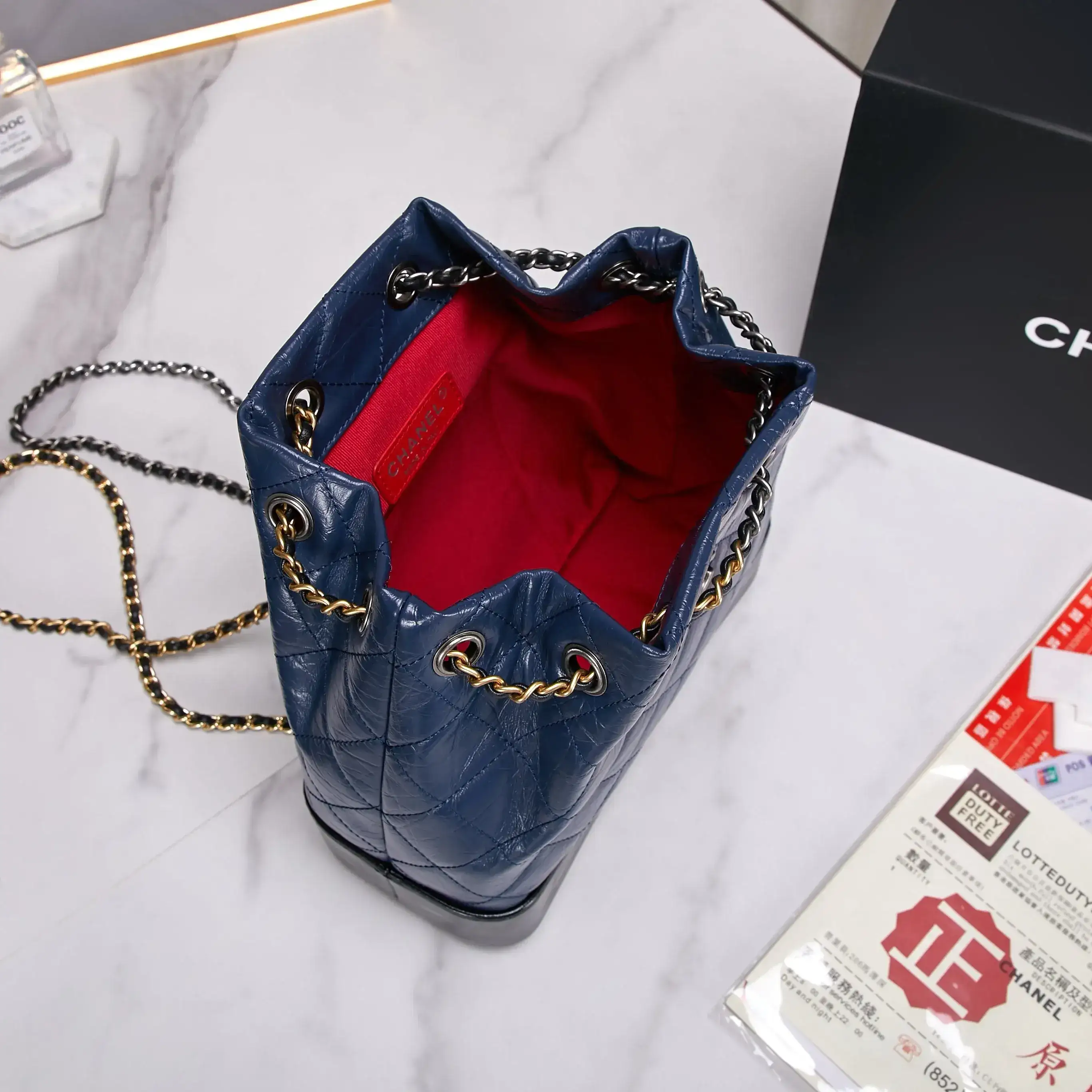 Chanel Gabrielle Blue Calfskin Backpack product photo from LabelPicks