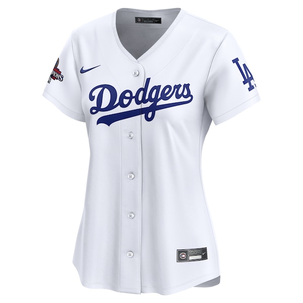 Los Angeles Dodgers Nike Women's 2024 World Series Champions Home Limited Jersey - White