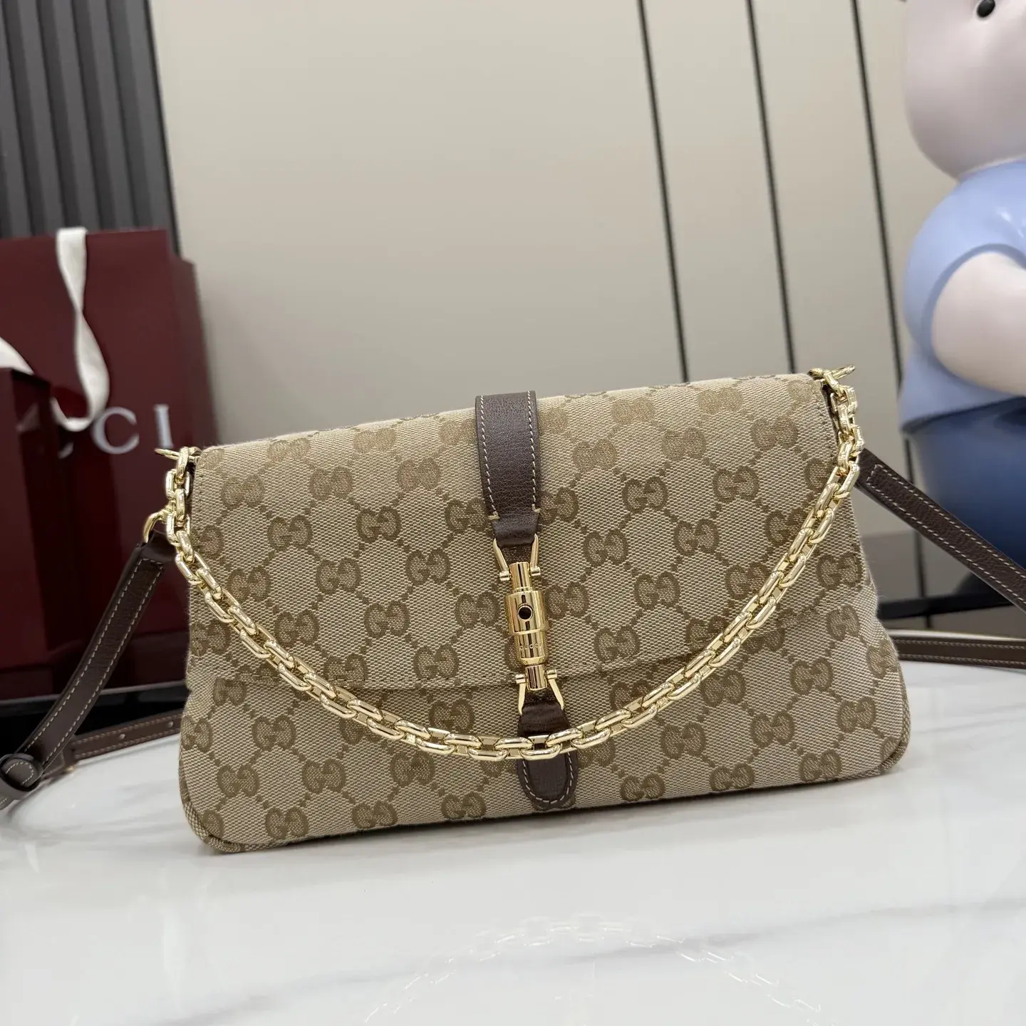 Gucci Brown Quilted Leather Evening Bag product photo from LabelPicks