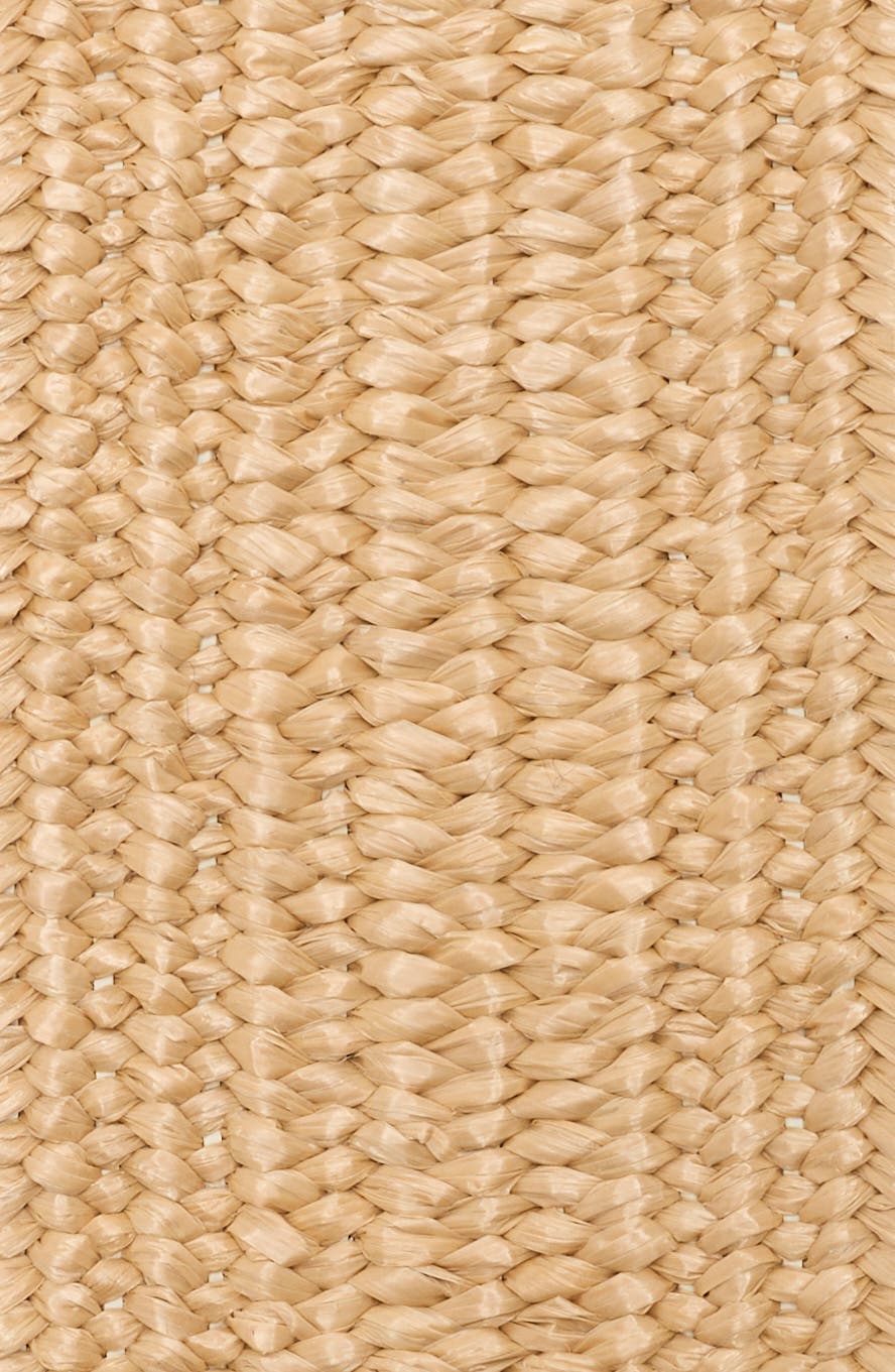 Vince Camuto Wrapped Buckle Stretch Woven Straw Belt