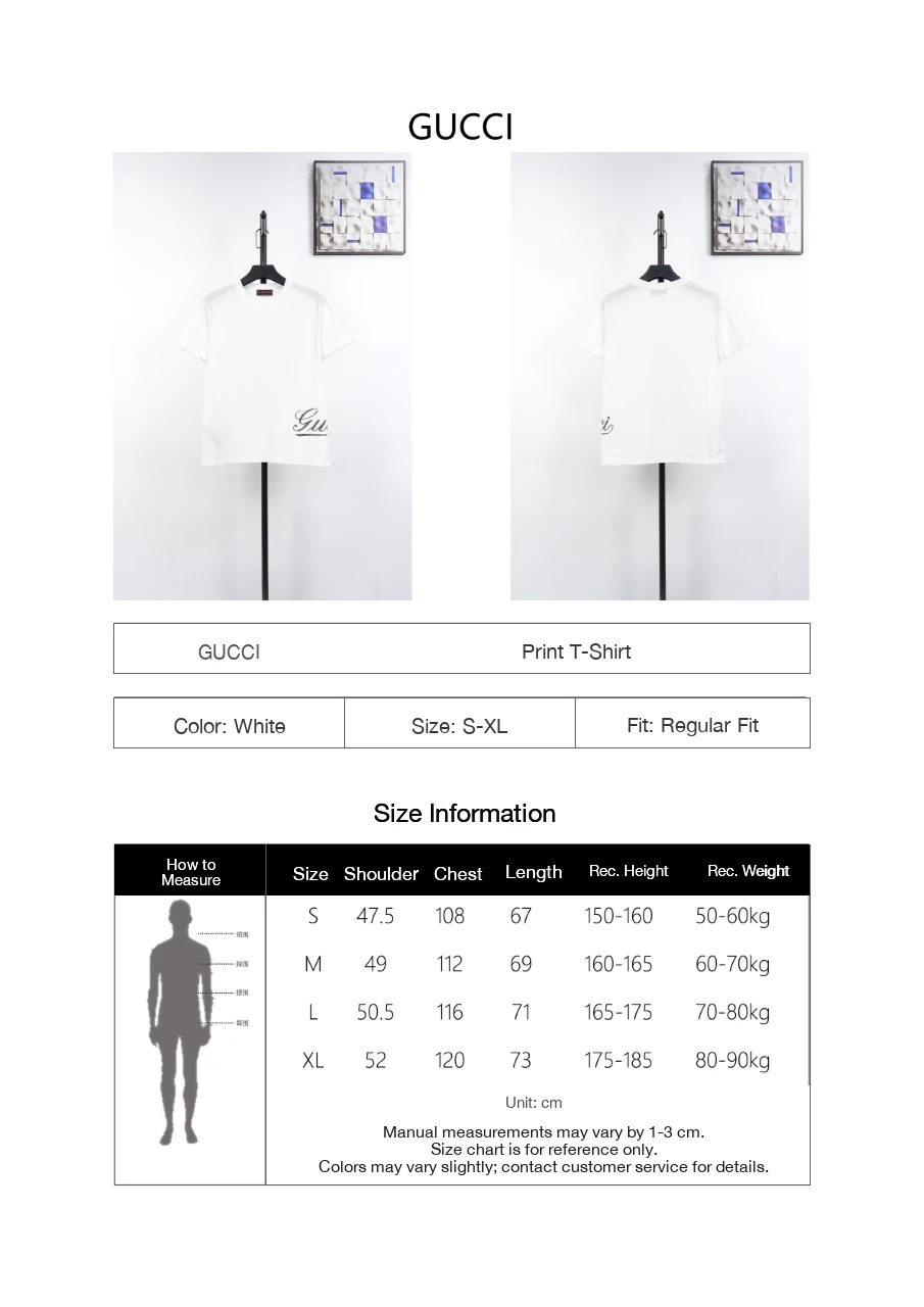 GUCCI White Gradient Hem Logo T-Shirt product photo from LabelPicks