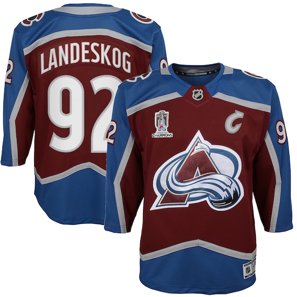 Gabriel Landeskog Colorado Avalanche Preschool Home 2022 Stanley Cup Champions Premier Player Jersey - Burgundy