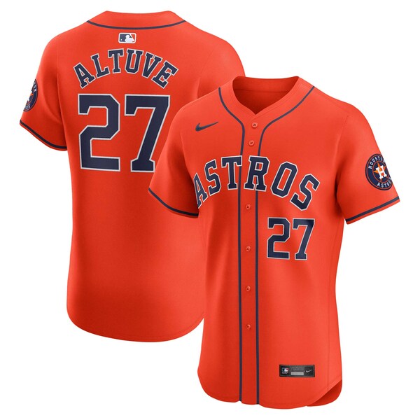 Jose Altuve Houston Astros Nike Alternate Elite Player Jersey - Orange