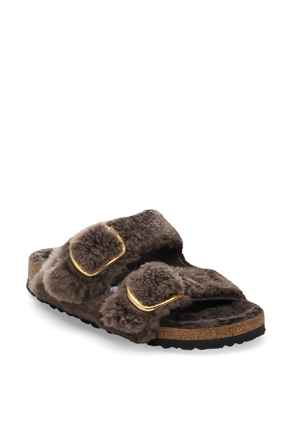 BIRKENSTOCK סנדלי אריזונה טדי ביג באקל פרוותיים
