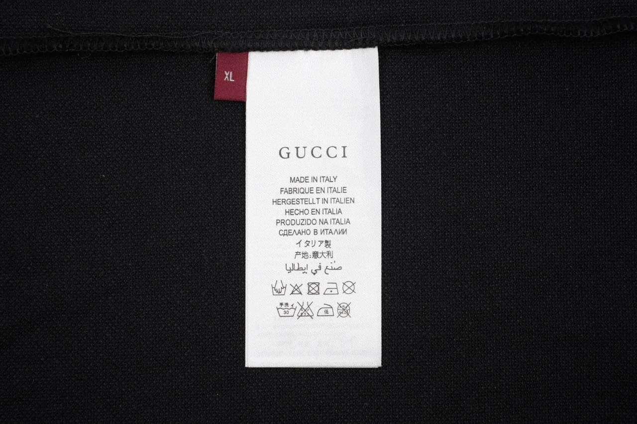 GUCCI Black G-Letter Collar Polo Shirt product photo from LabelPicks