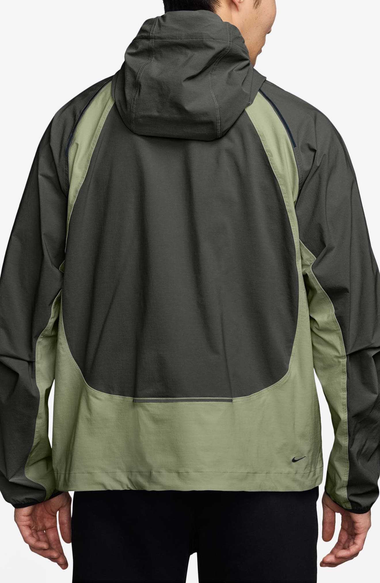 Nike Tech Dri-FIT Woven Oversize Hooded Stretch Nylon Zip Jacket