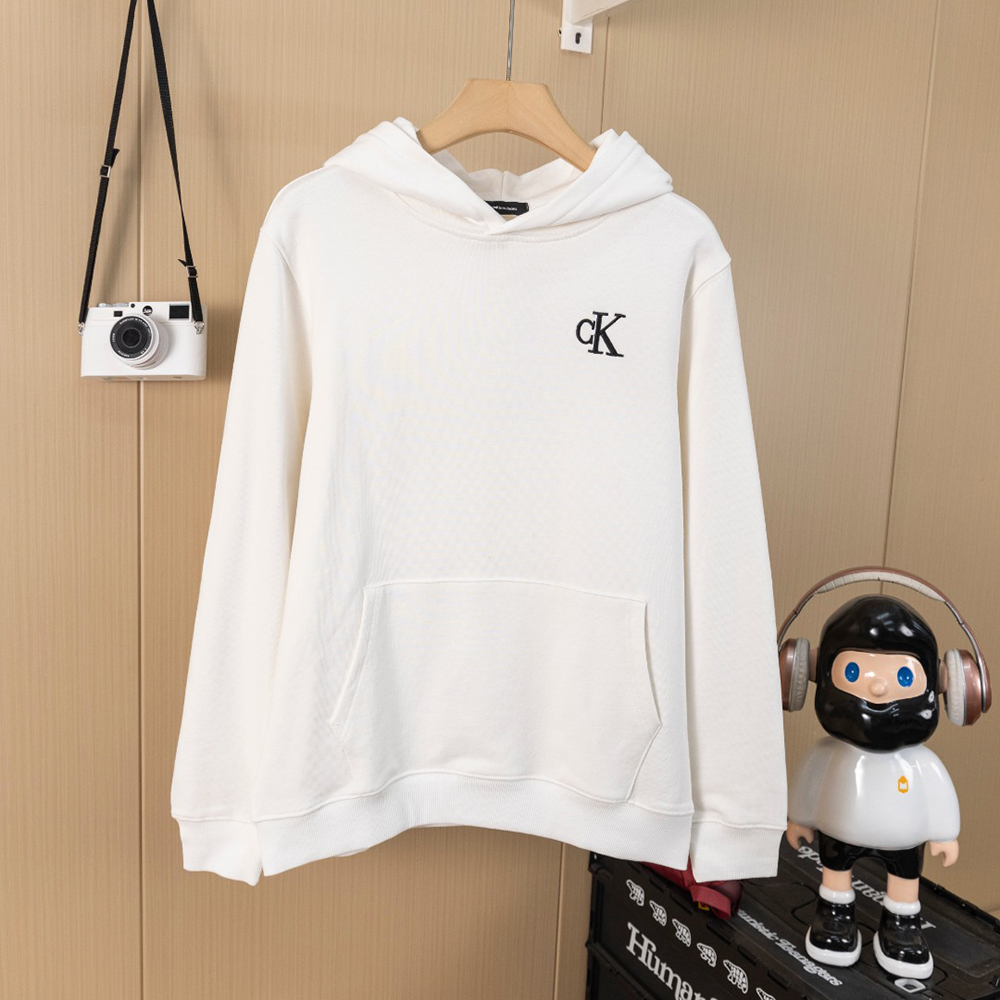 Letter Embroidery Print Long Sleeve Hoodies