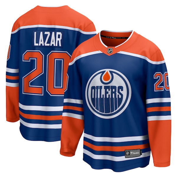 Curtis Lazar Edmonton Oilers  Home Breakaway Jersey - Royal
