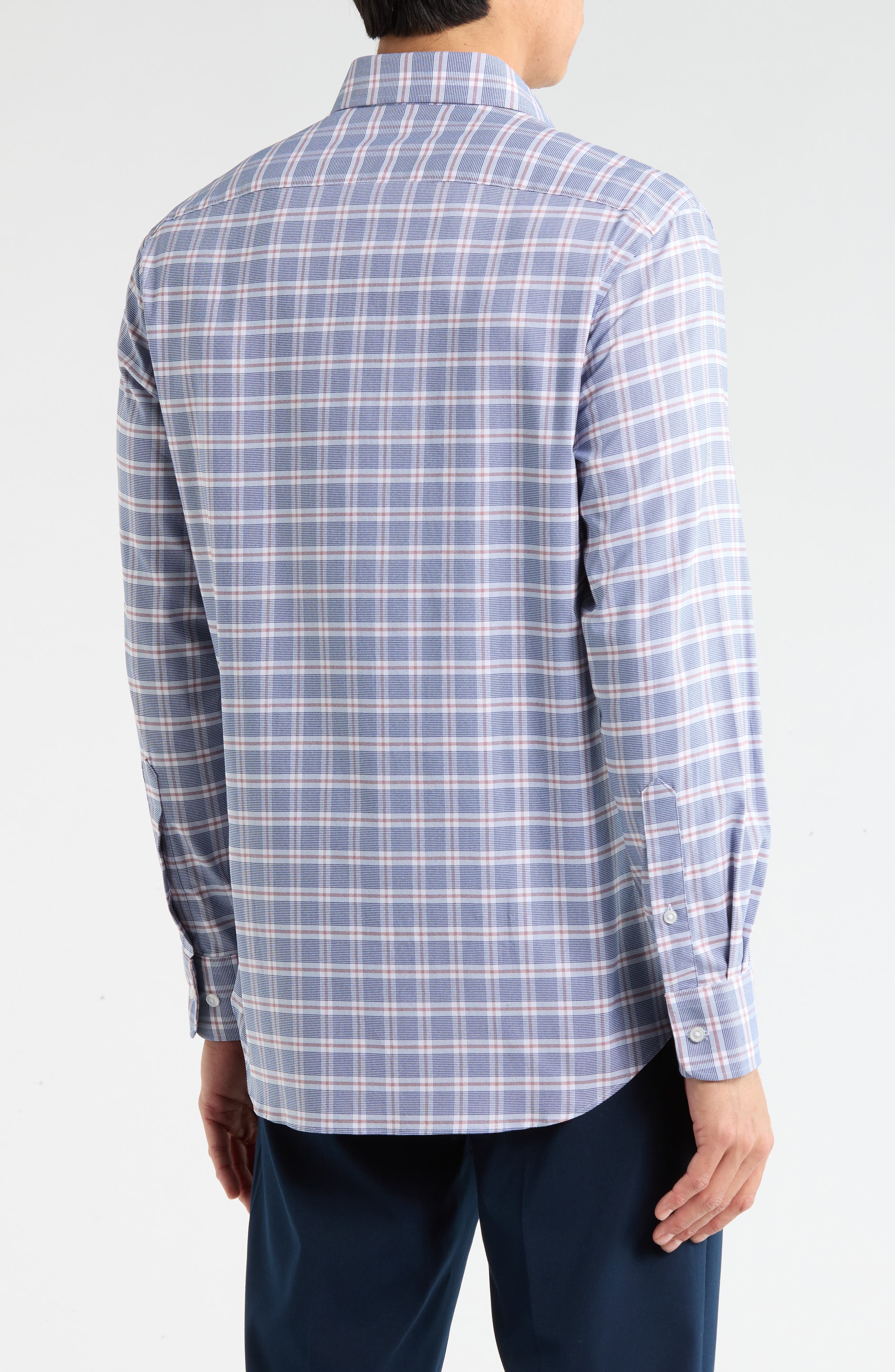 Tommy Hilfiger All Season Slim Fit Plaid Dress Shirt