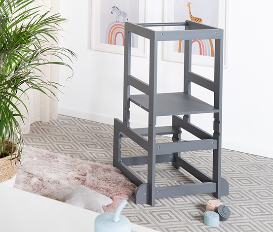 roba Lernturm nach Montessori, anthrazit