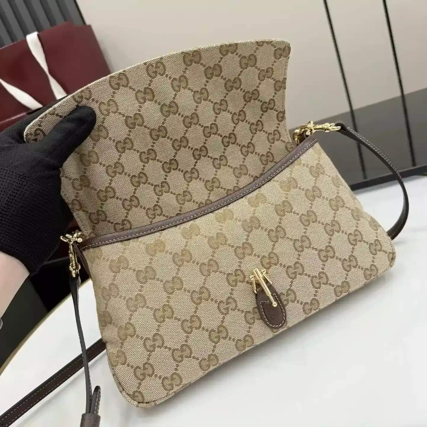 Gucci Brown Quilted Leather Evening Bag product photo from LabelPicks