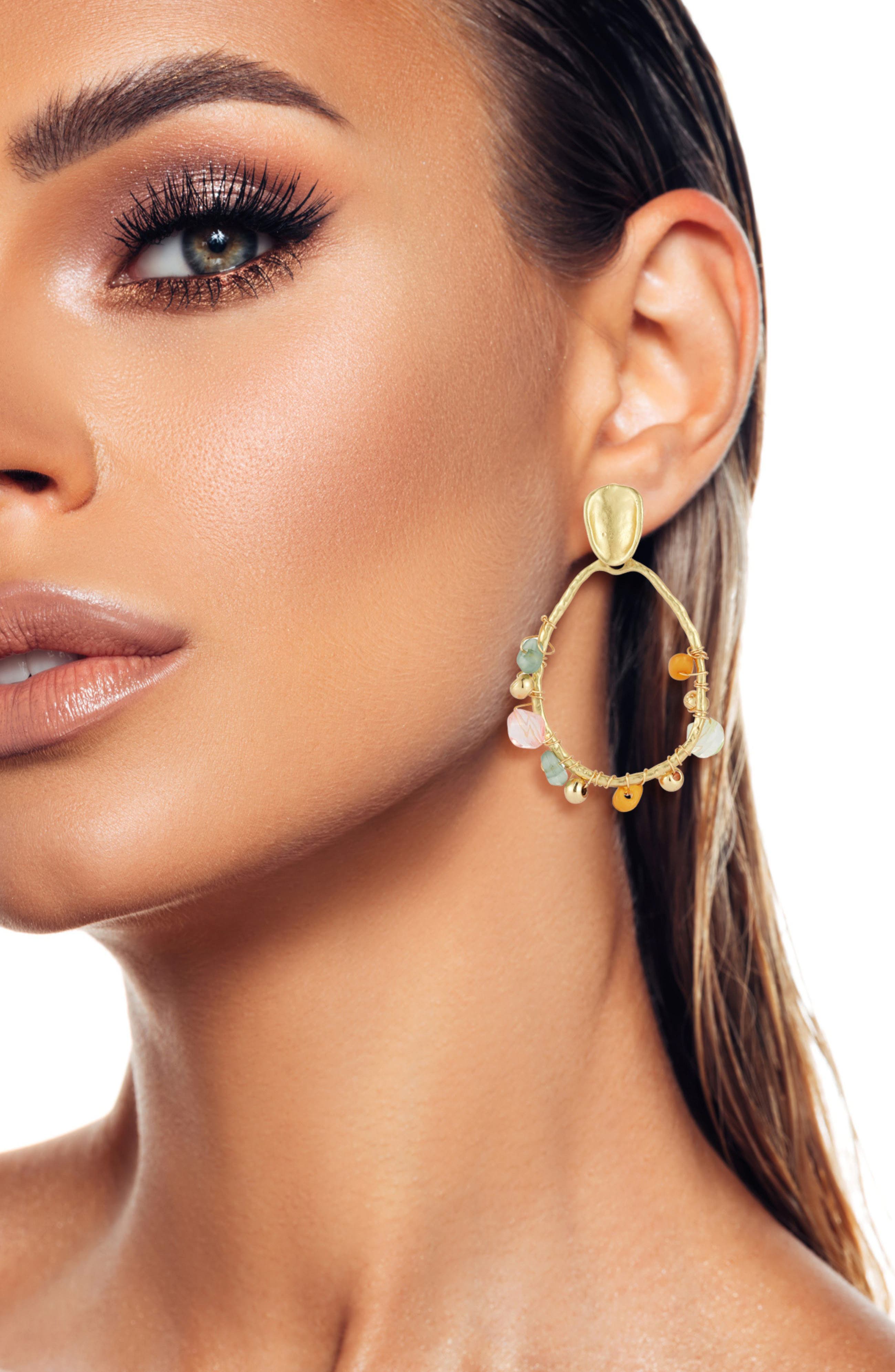 SPHERA MILANO Statement Hoop Earrings