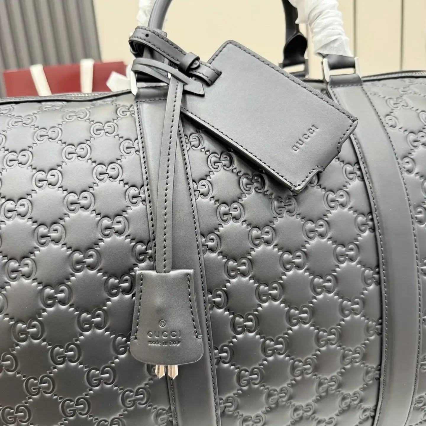Gucci Black Smooth Leather Tote Bag product photo from LabelPicks
