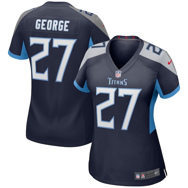 Eddie George Tennessee Titans Nike Women's Game Retired Player Jersey - Navy/Light Blue