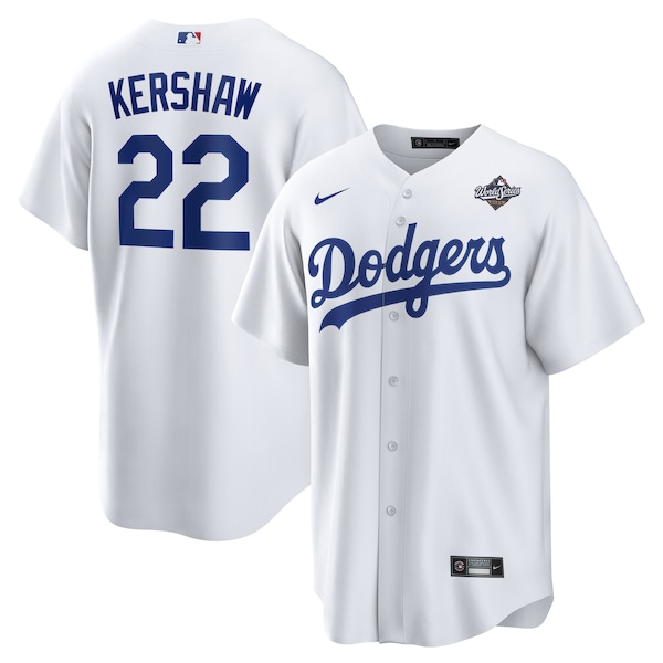 Clayton Kershaw Los Angeles Dodgers Nike 2025 World Series Home Replica Player Jersey - White