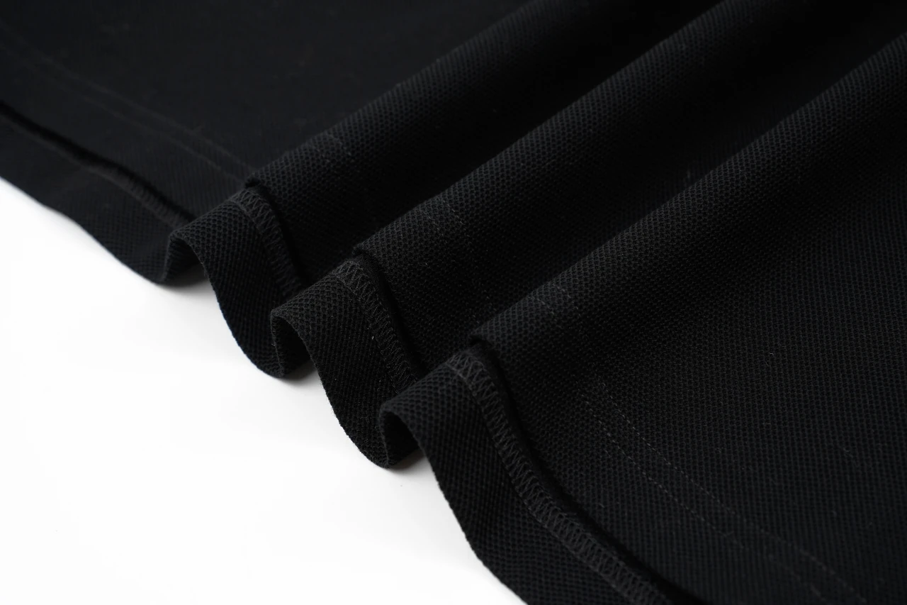 Burberry Black Check Collar Long Sleeve Polo Shirt product photo from LabelPicks