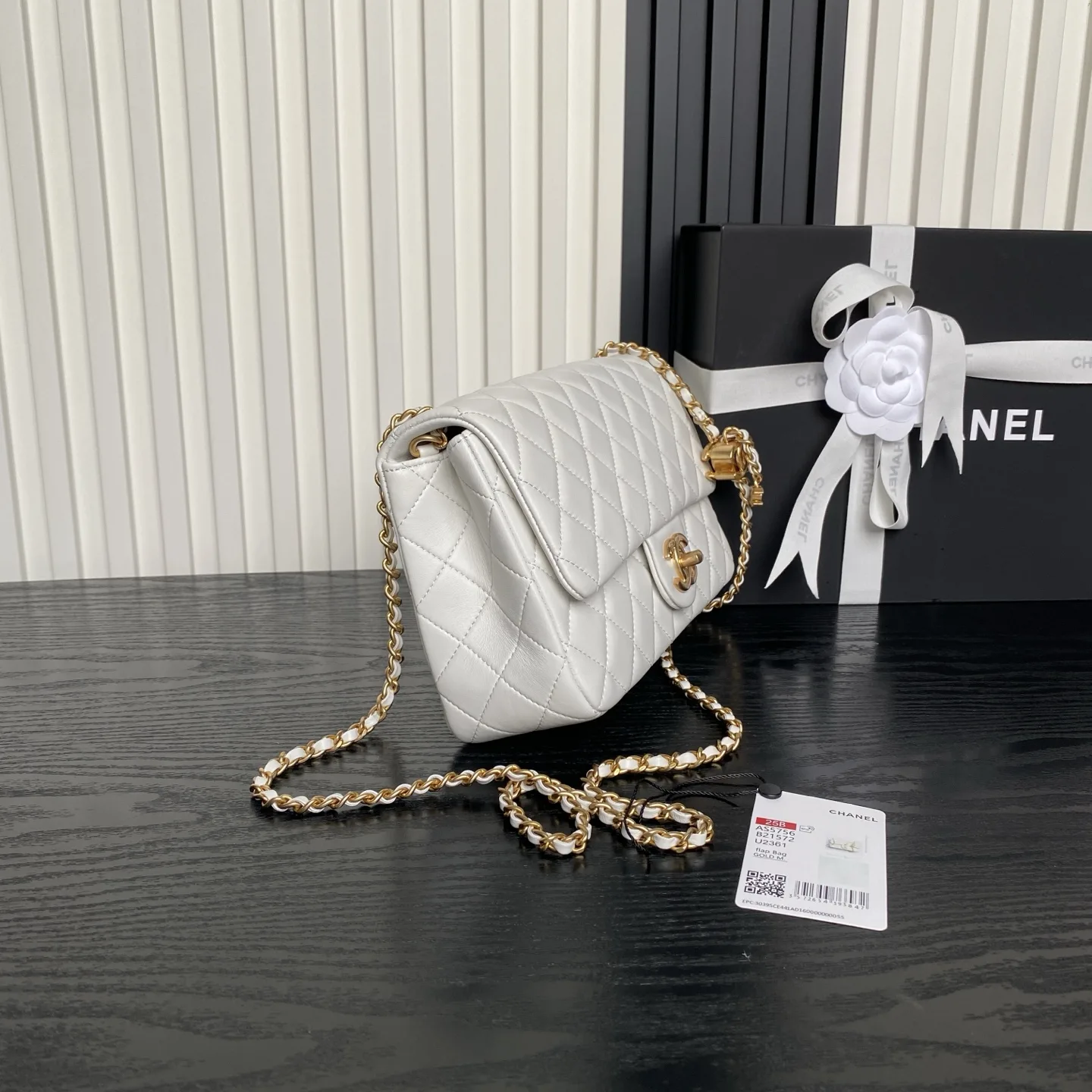 Chanel Gold Classic Flap Lambskin Shoulder Bag product photo from LabelPicks