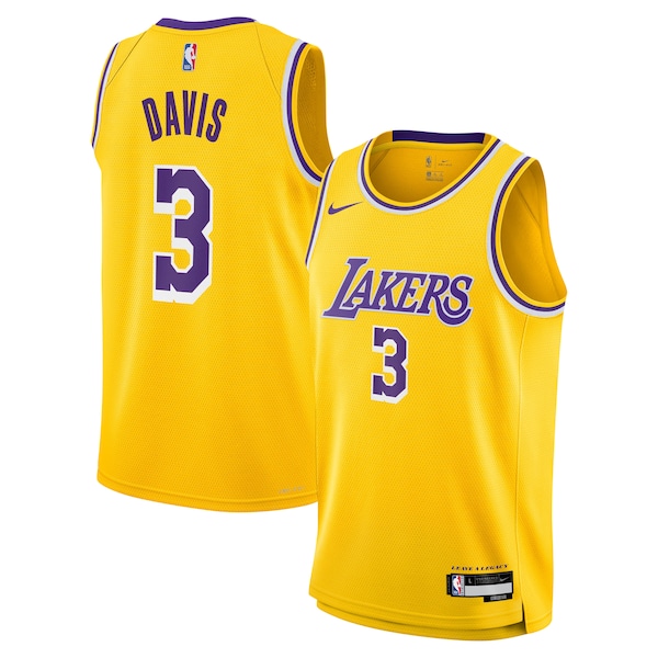 Anthony Davis Los Angeles Lakers Nike Youth Swingman Jersey - Icon Edition - Gold