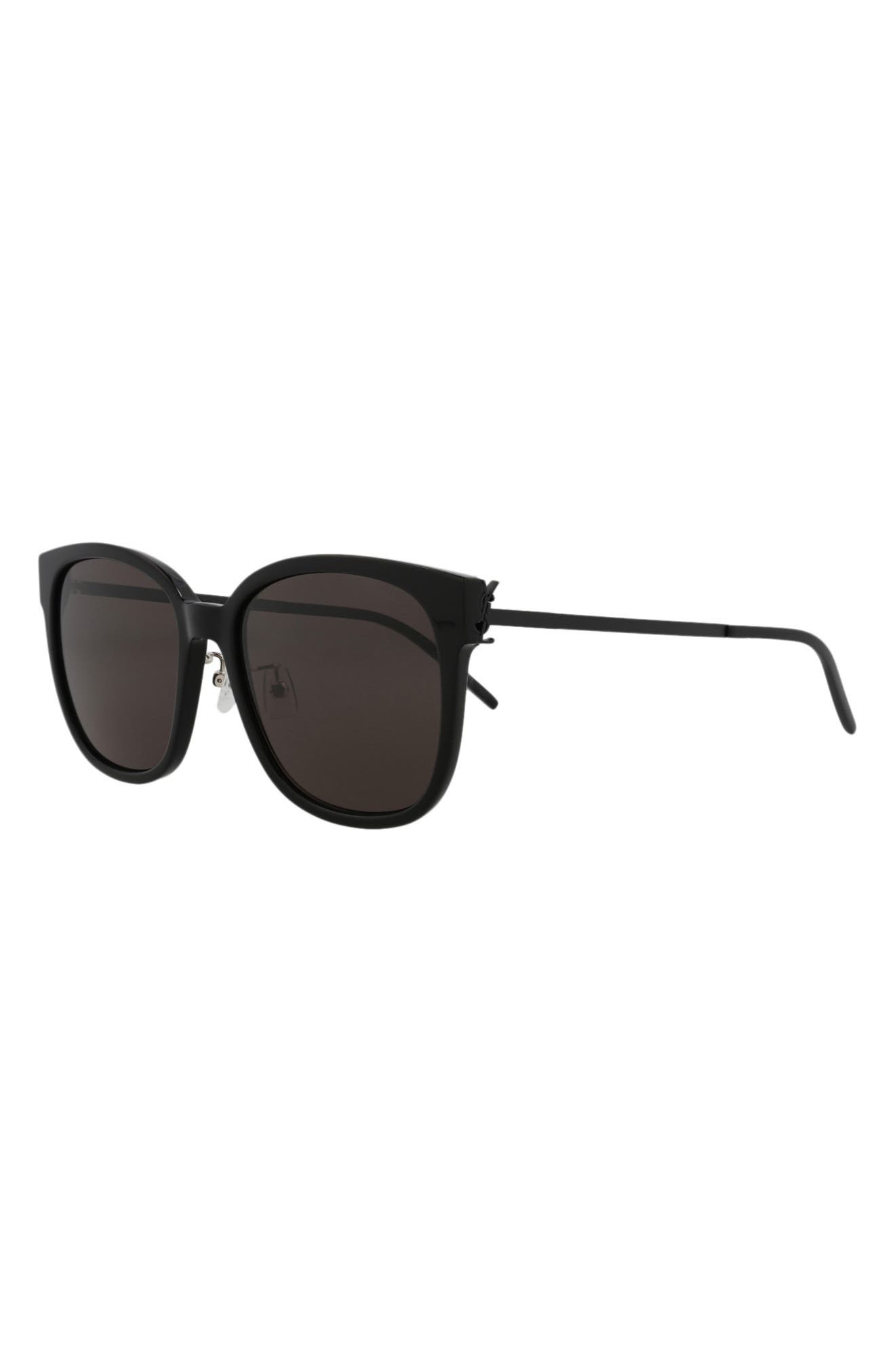Saint Laurent 57mm Square Sunglasses