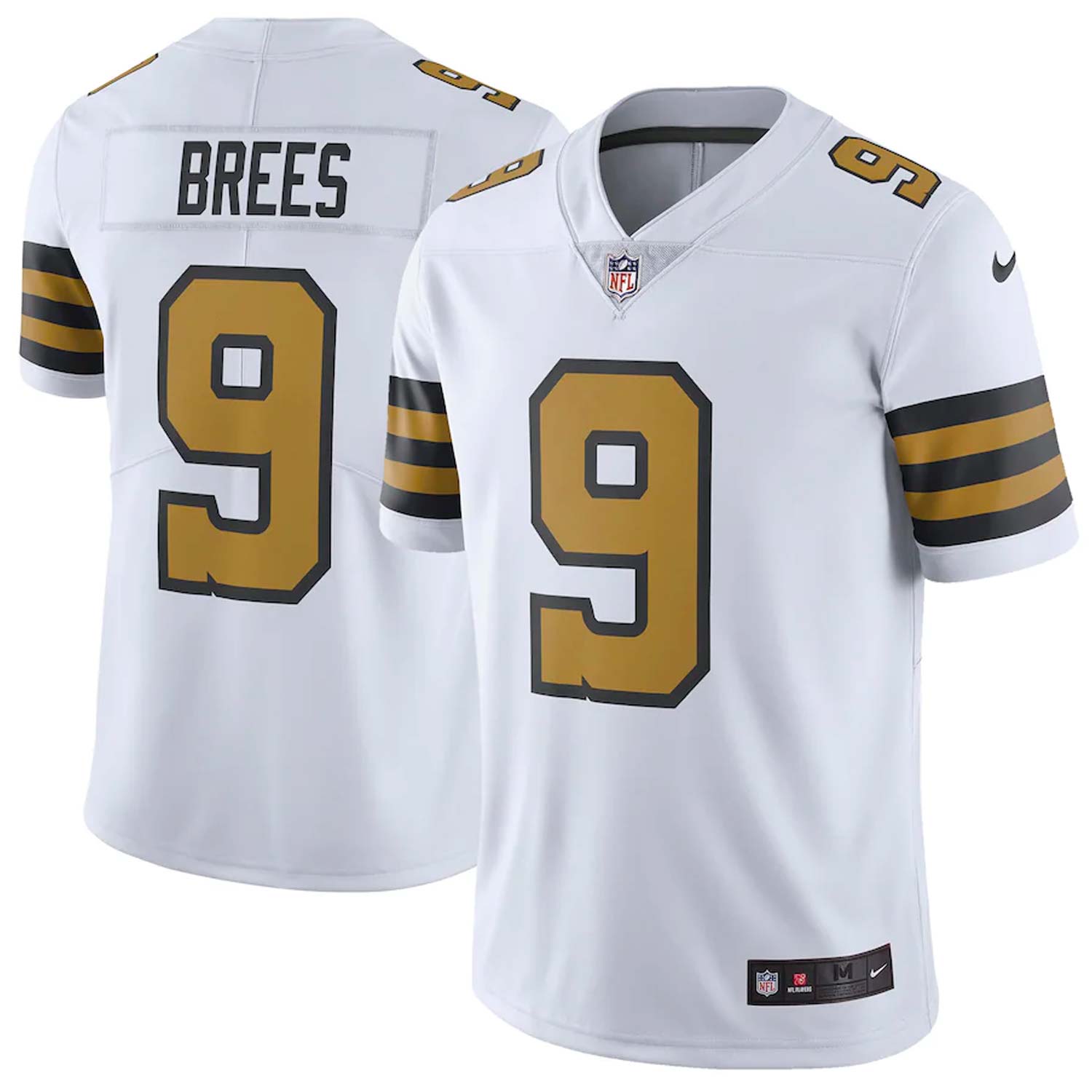 Men's New Orleans Saints Drew Brees Nike Team Color Game Jersey - White