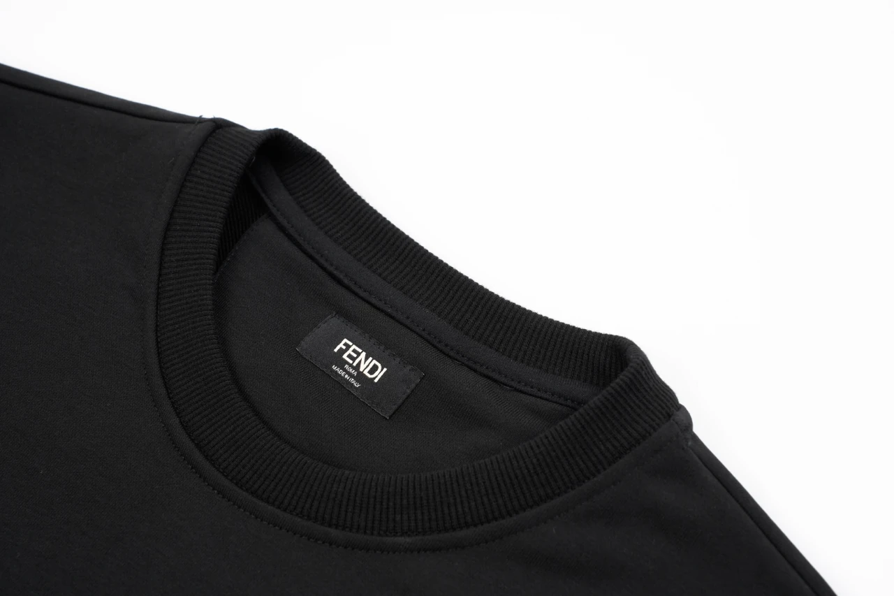 Fendi Black FF Chest Patch Crewneck Sweatshirt product photo from LabelPicks