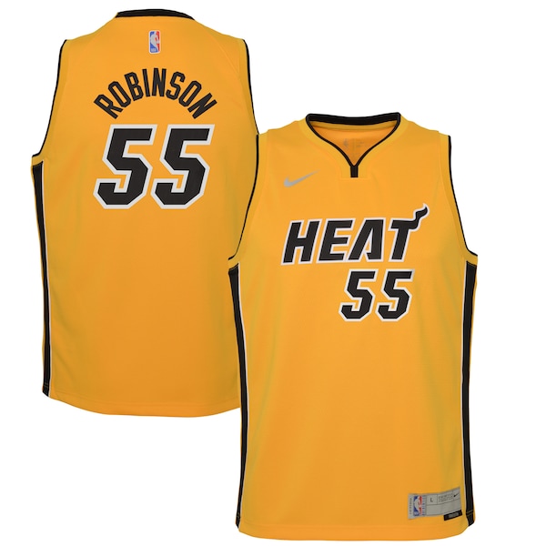 Duncan Robinson Miami Heat Nike Youth 2020/21 Swingman Player Jersey Trophy Gold - Earned Edition