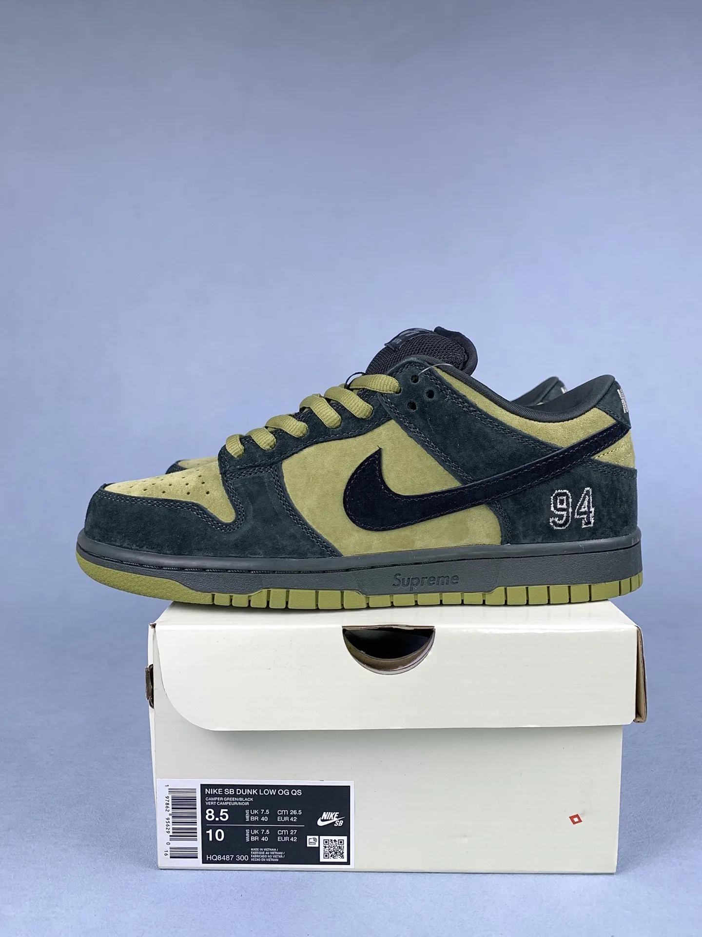 Supreme x Nike SB Dunk Low OG QS Shoes product photo from LabelPicks