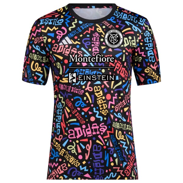 New York City FC adidas 2024 Hispanic Heritage Pre-Match Top - Black