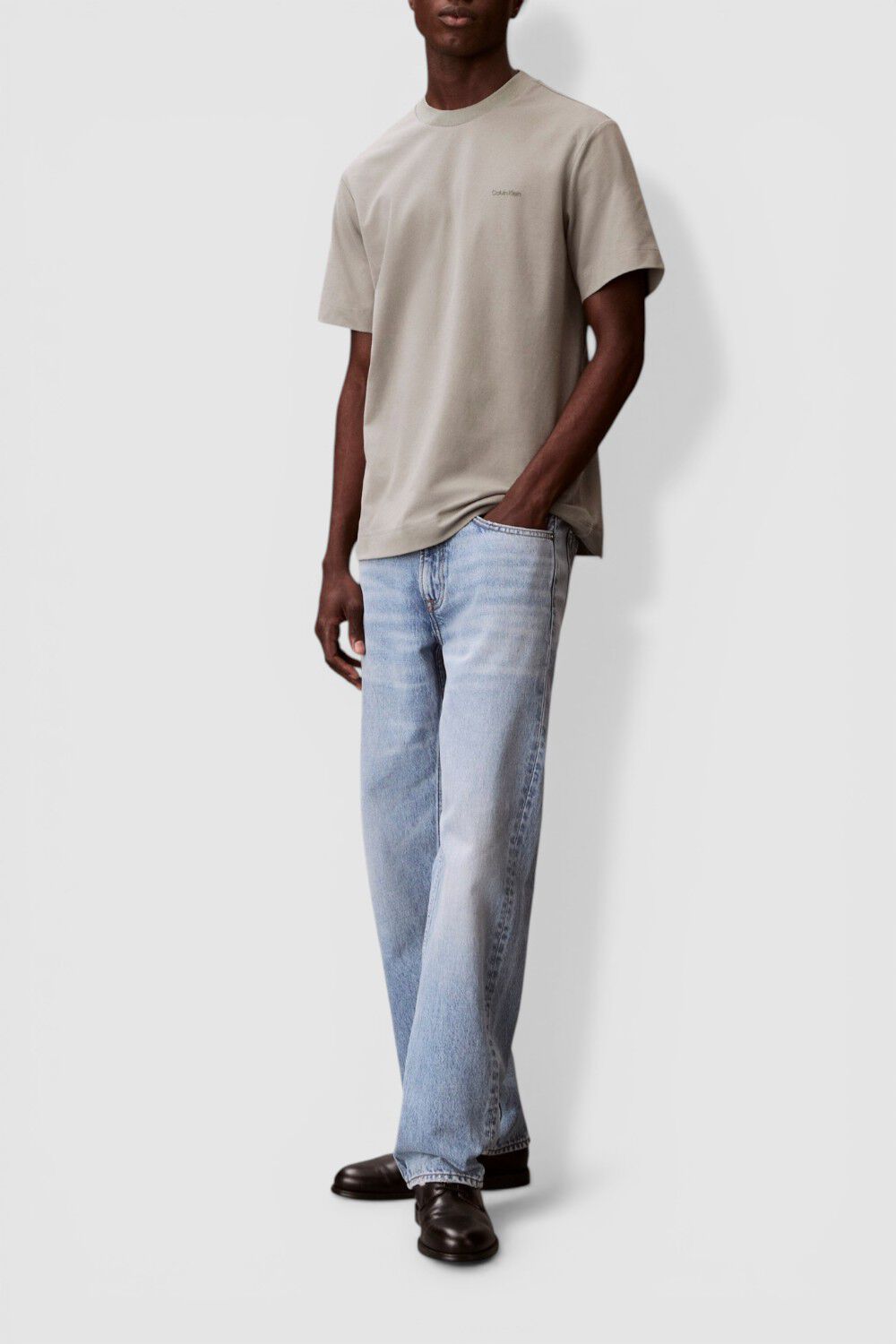 CALVIN KLEIN חולצת טי בגזרה ישרה