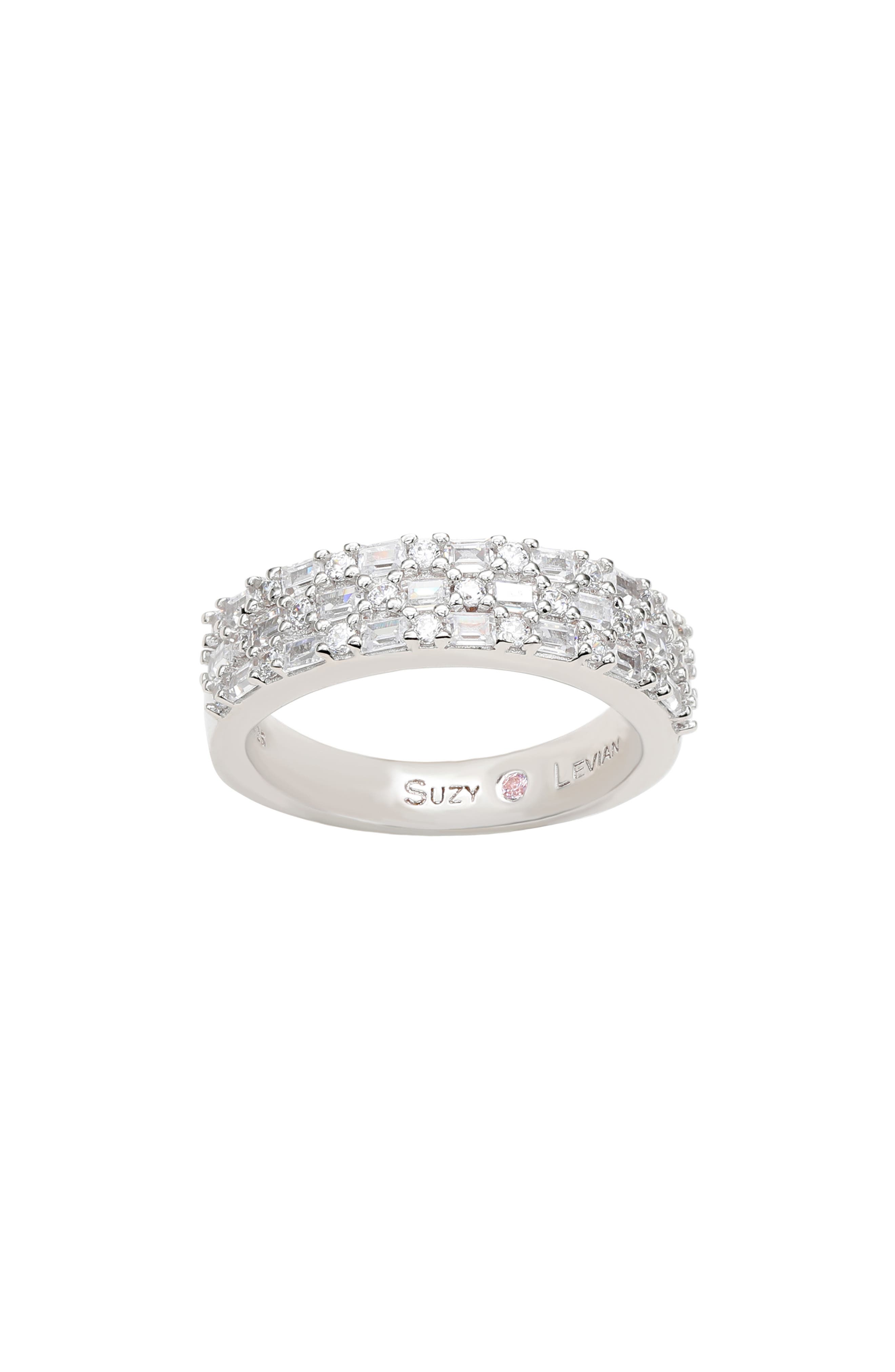 SUZY LEVIAN Sterling Silver Cubic Zirconia Ring