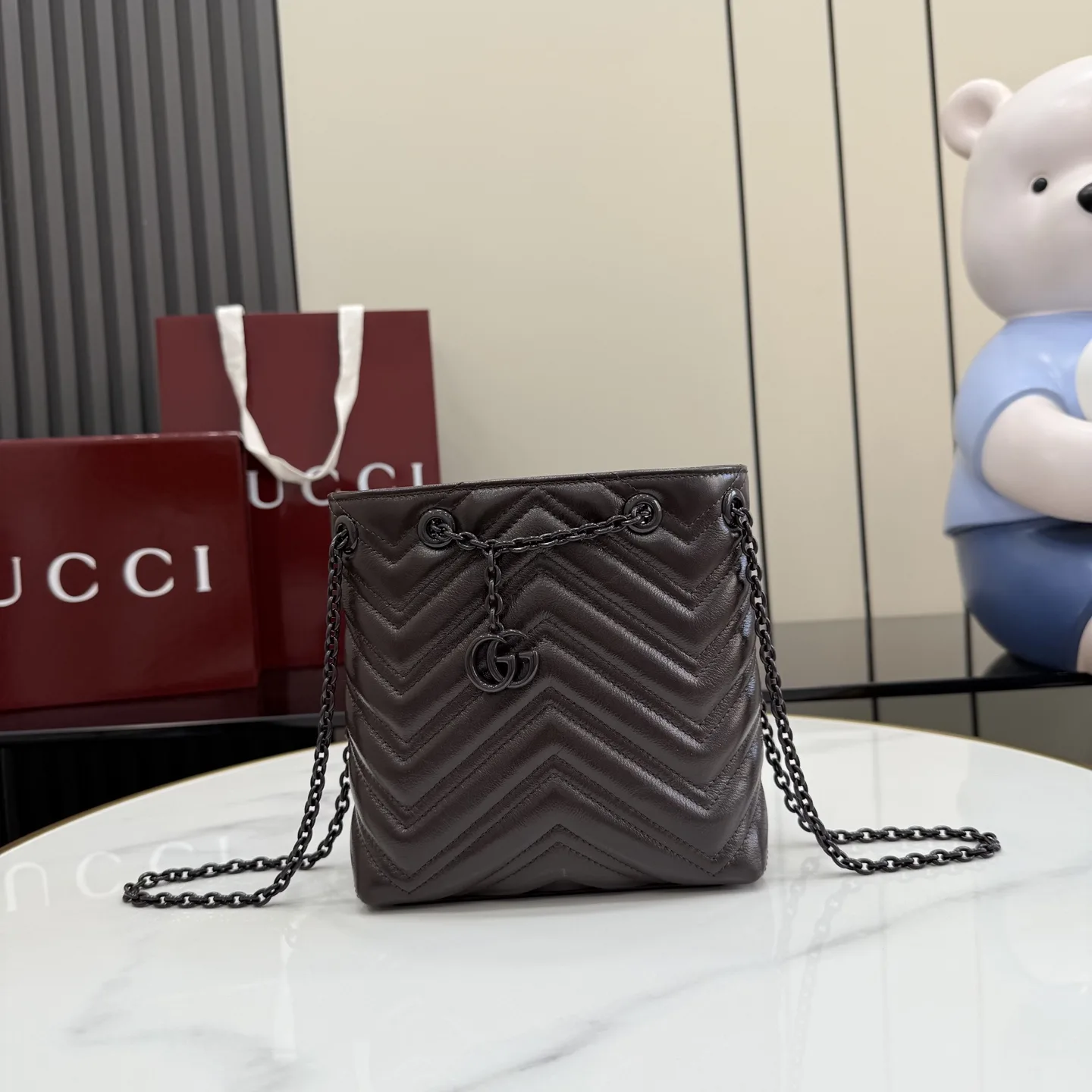 Gucci Marmont GG Supreme Canvas Bucket Bag product photo from LabelPicks