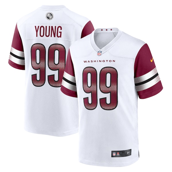 Chase Young Washington Commanders Nike Game Jersey - White/Burgundy
