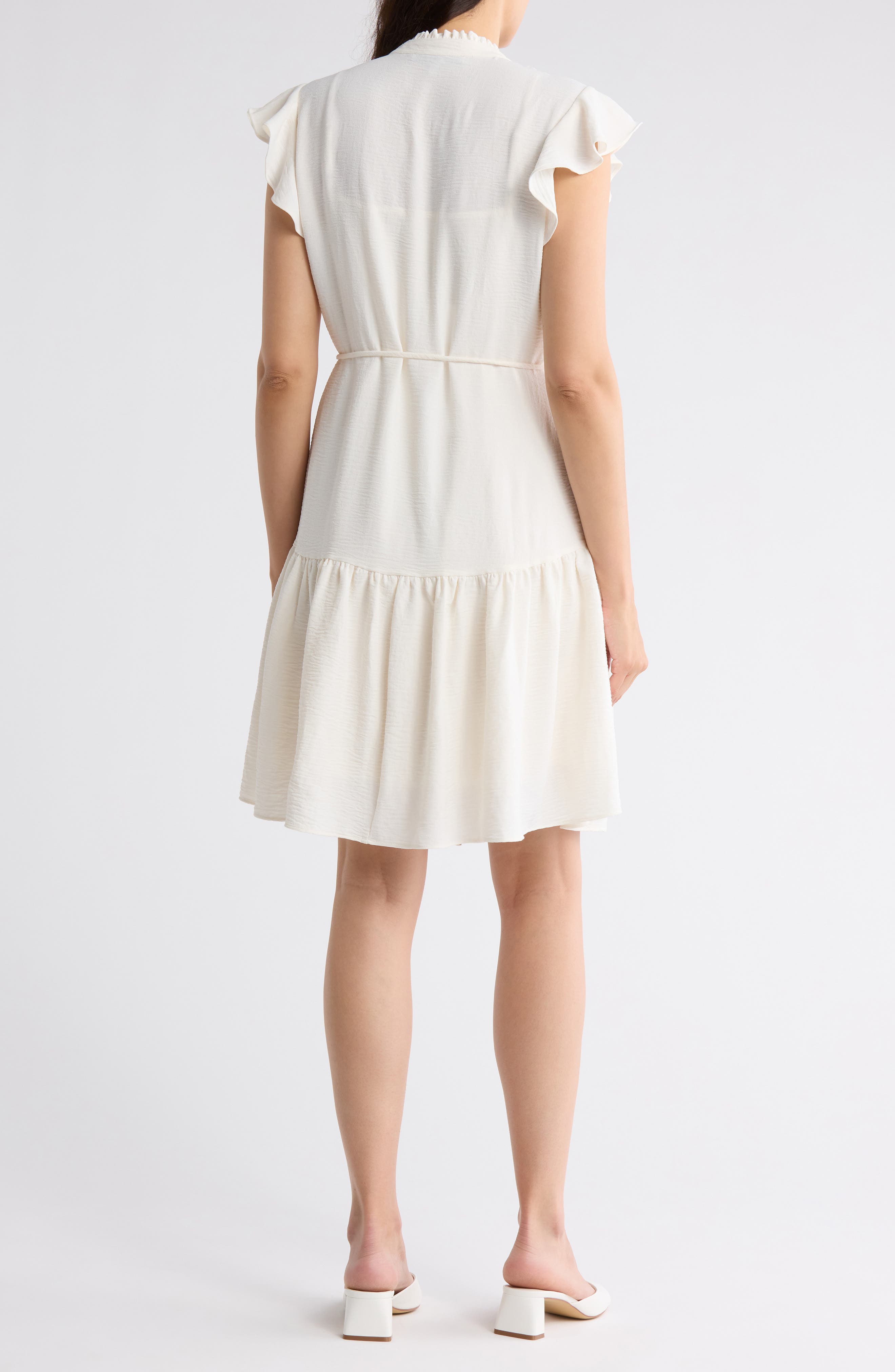 Julia Jordan Flutter Sleeve Shirtdress