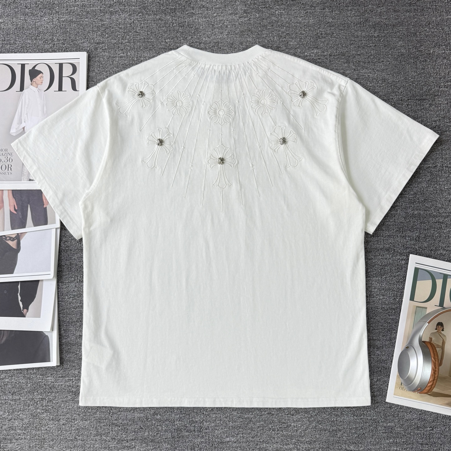 0512 Classic letter prints t-shirt