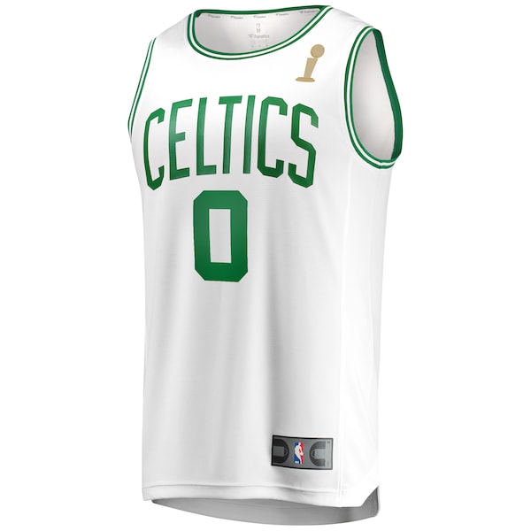Jayson Tatum Boston Celtics  2024 NBA Finals Champions Fast Break Replica Player Jersey - White - Association Edition
