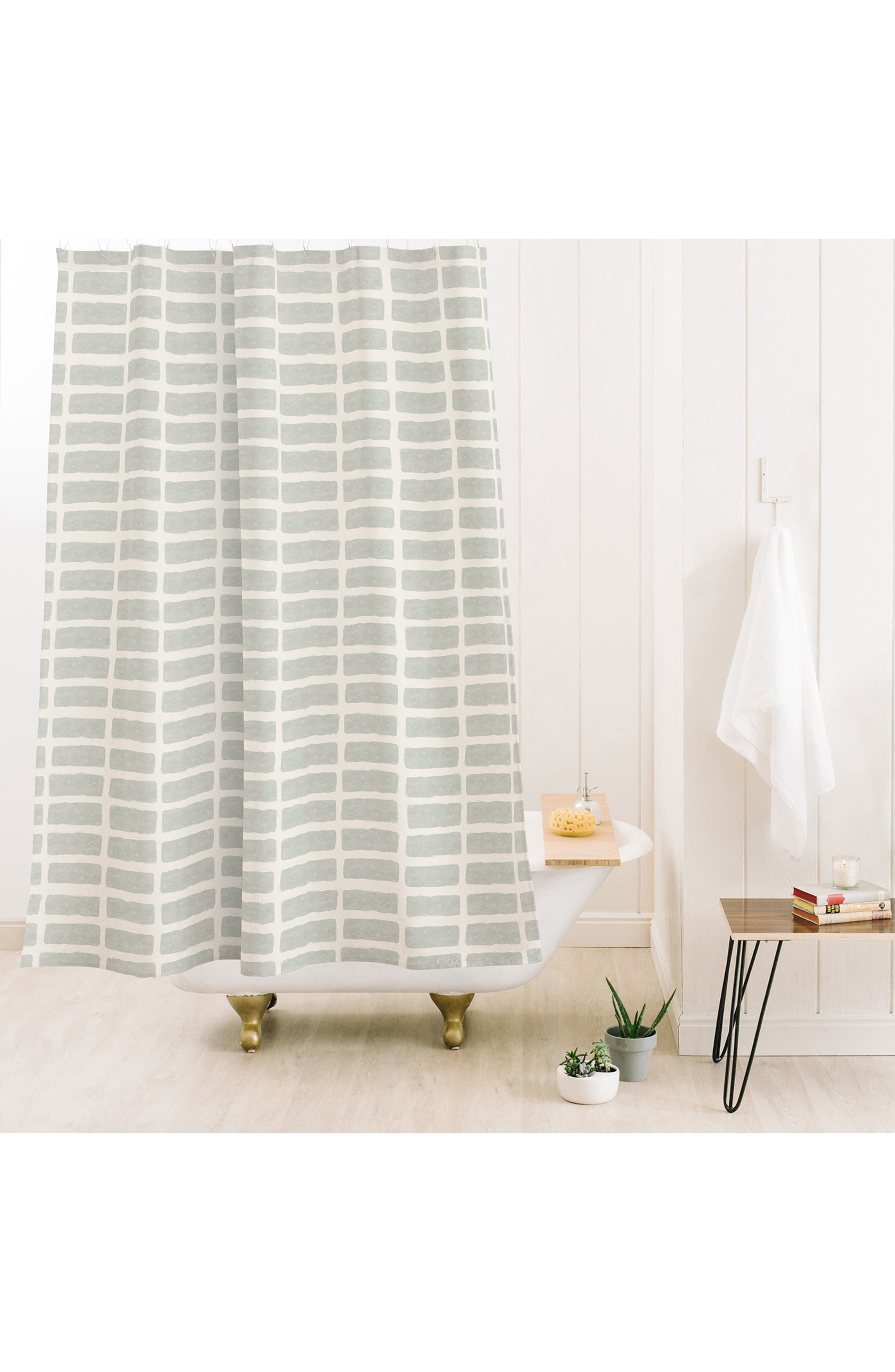 Deny Designs Lateral Block Print Shower Curtain