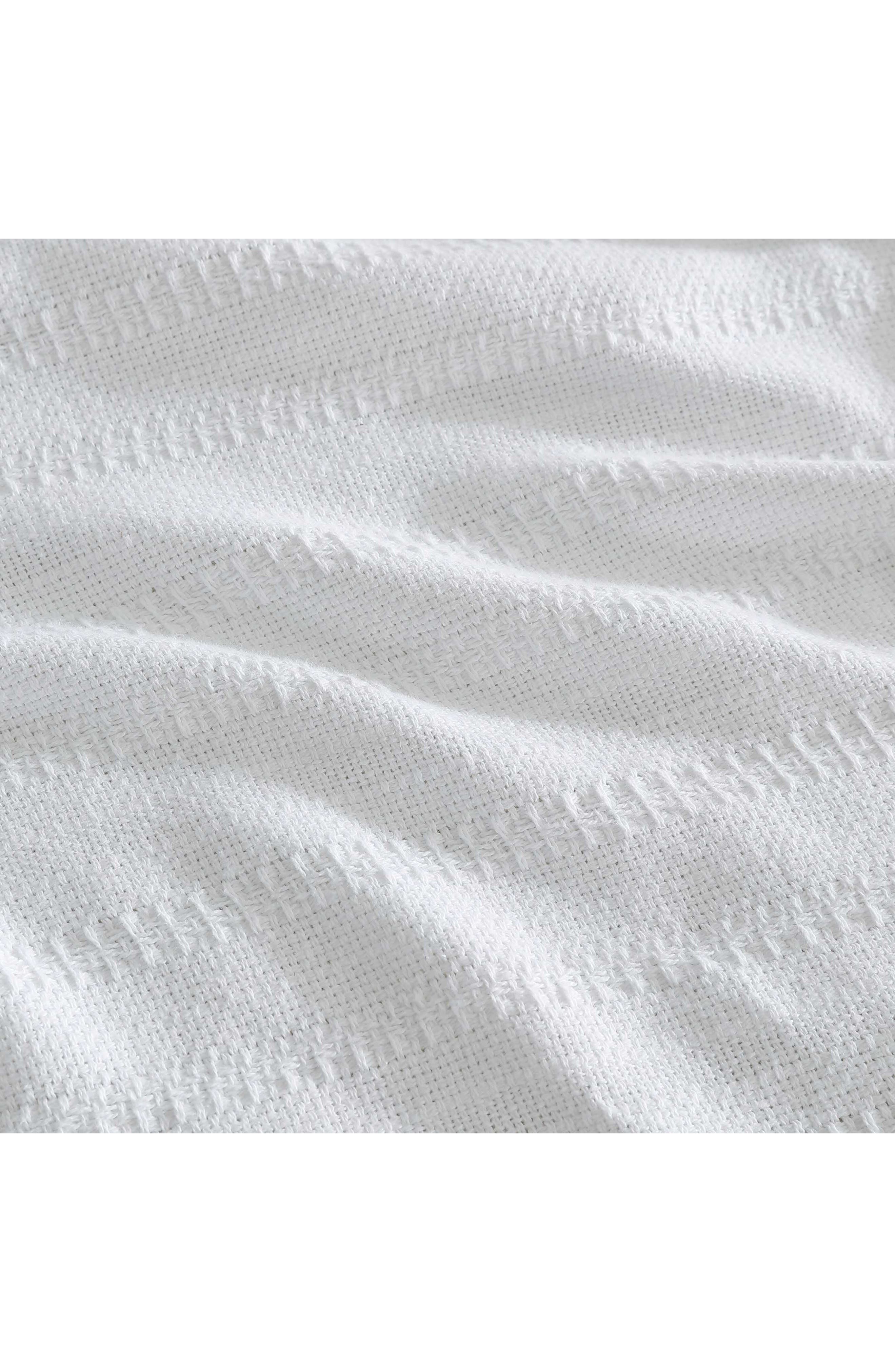 Eddie Bauer Variegated Weave Stripe Cotton Blanket