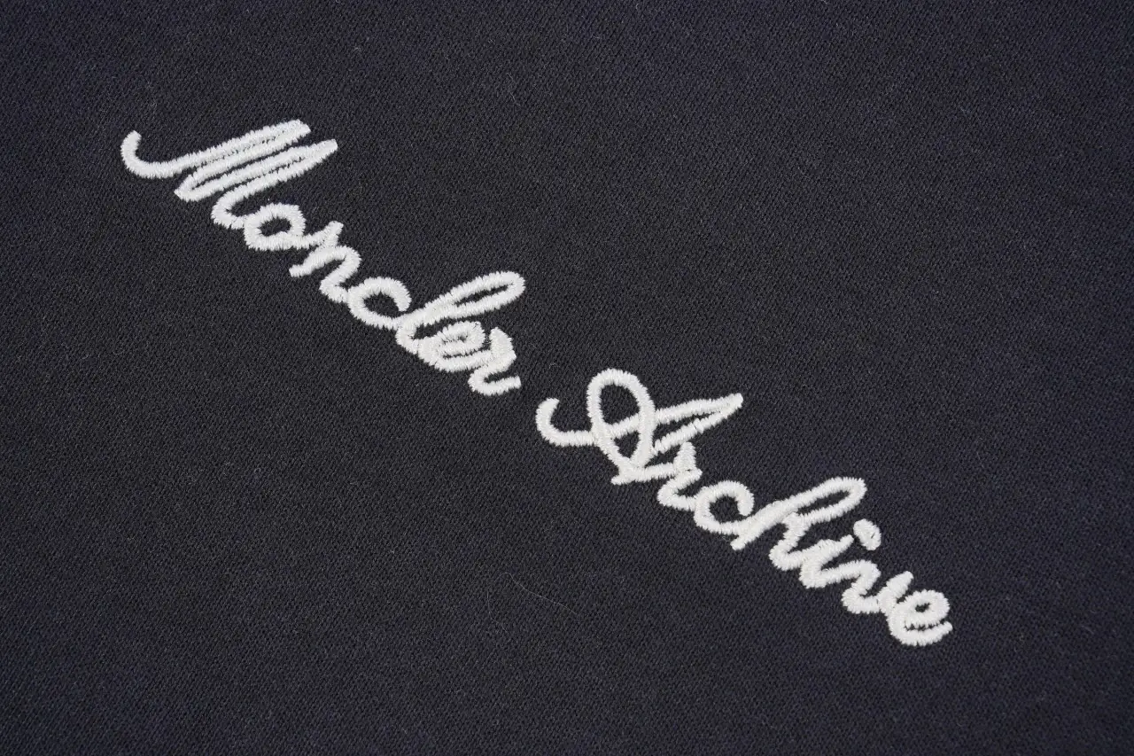 Moncler Navy Brown Contrast-Collar Embroidered T-Shirt product photo from LabelPicks