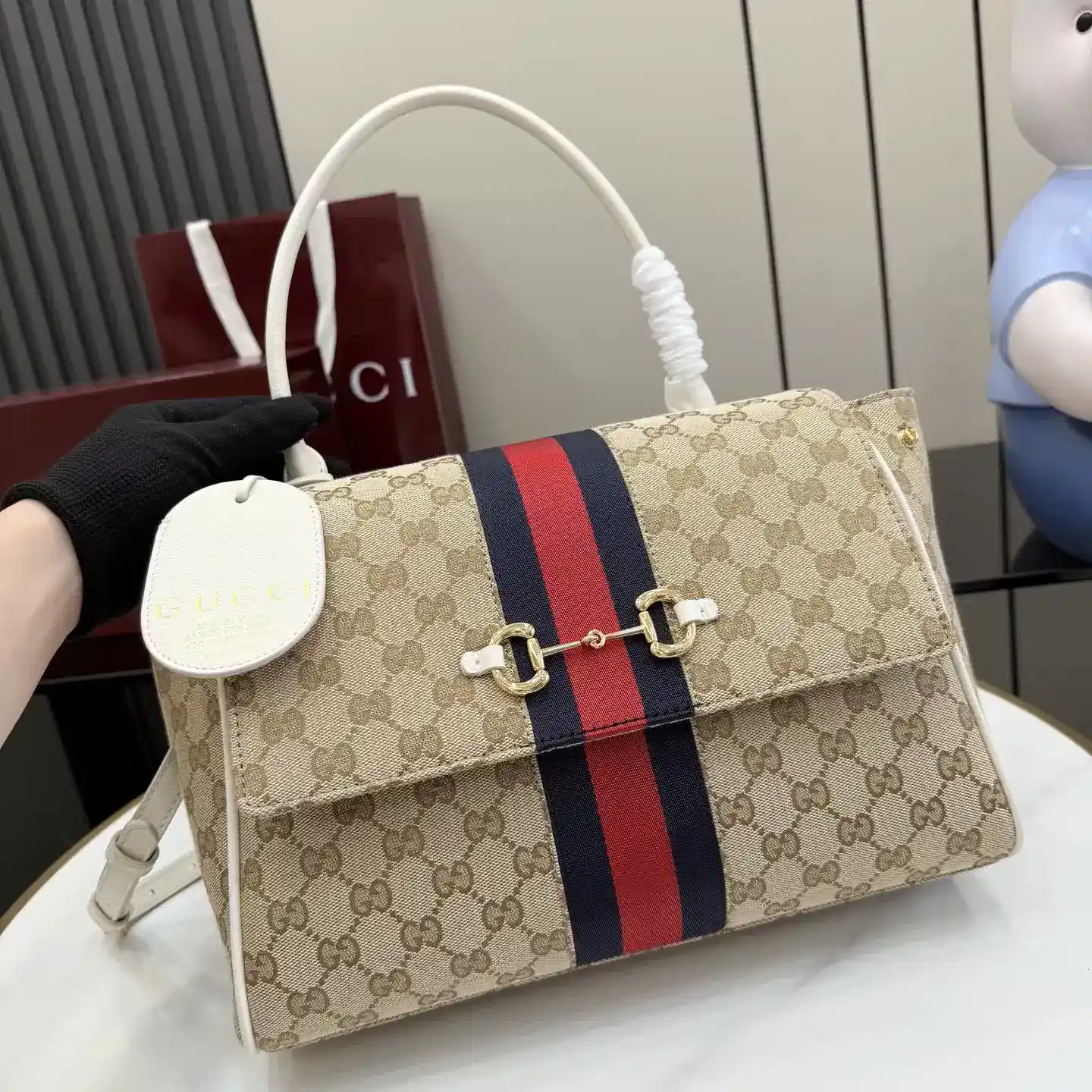 Gucci White Top Handle Bag product photo from LabelPicks