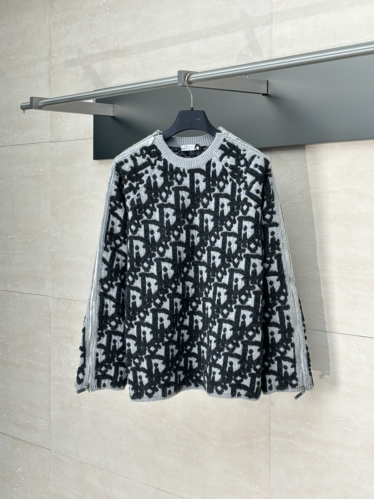 0902 Patchwork color crew neck sweater