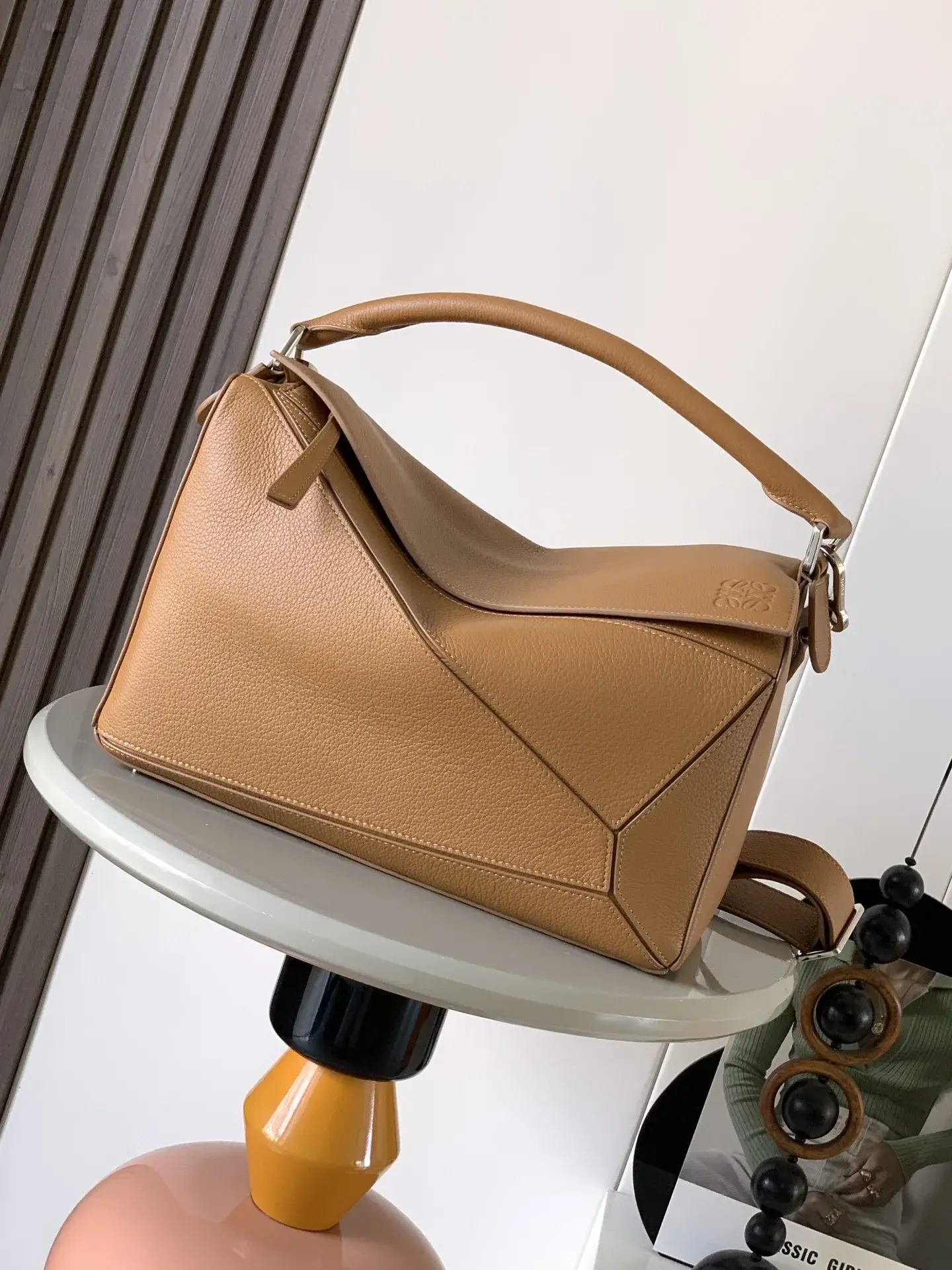 Loewe Puzzle Brown Calfskin Crossbody Bag product photo from LabelPicks