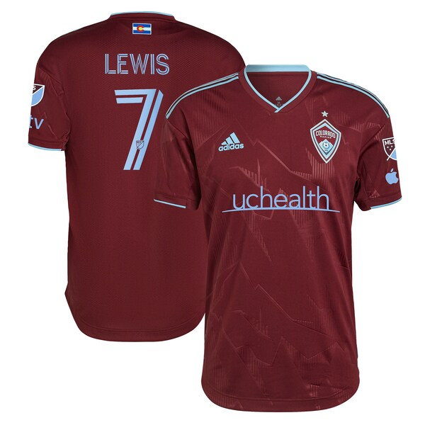 Jonathan Lewis Colorado Rapids adidas 2024 Club Authentic Player Jersey - Burgundy