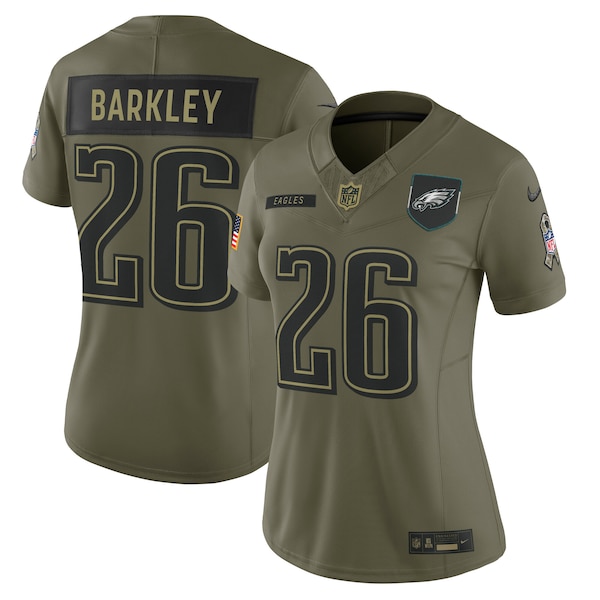 Saquon Barkley Philadelphia Eagles Nike Women's 2025 Salute to Service Limited Jersey - Olive