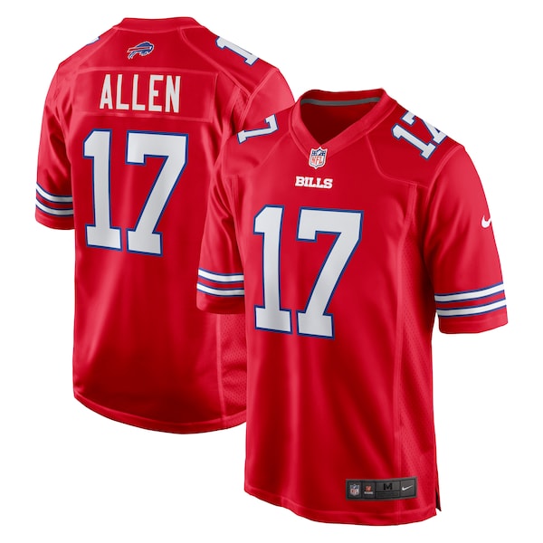Josh Allen Buffalo Bills Nike Alternate Game Jersey - Red/Royal/White
