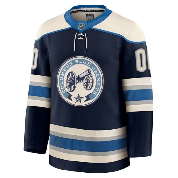 Columbus Blue Jackets  Alternate Premium Custom Jersey - Navy