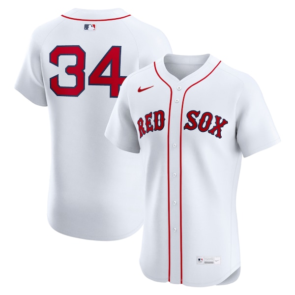 David Ortiz Boston Red Sox Nike Home Elite Jersey - White