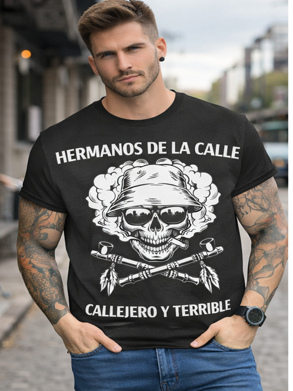 Remera “Hermanos de la Calle” – Calle y Calavera